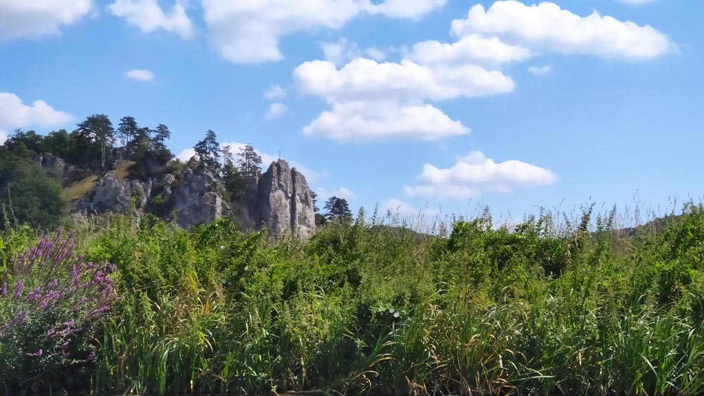 kajakfahrt felsen