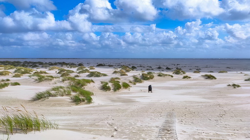 Dünen nach dem Sturmregen